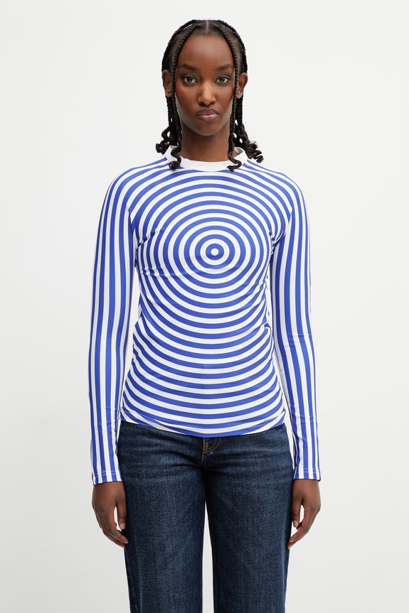 Jean Paul GAULTIER longsleeve Women's Target blue 26.02.W.TO476.J046P.015