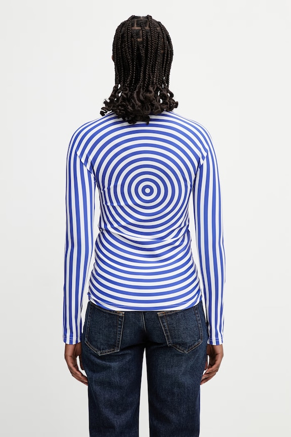 Clothing Jean Paul GAULTIER longsleeve Women's Target 26.02.W.TO476.J046P.015 blue