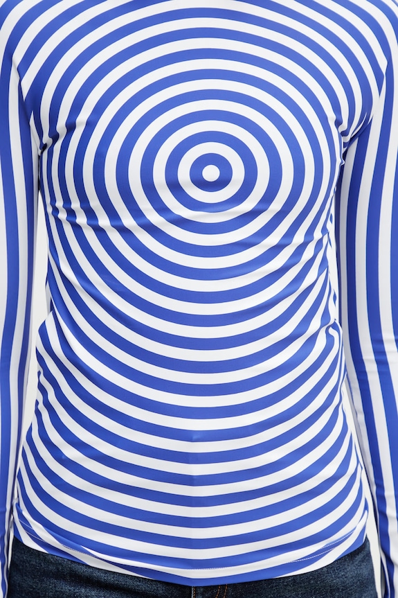 Jean Paul GAULTIER longsleeve Women's Target blue 26.02.W.TO476.J046P.015