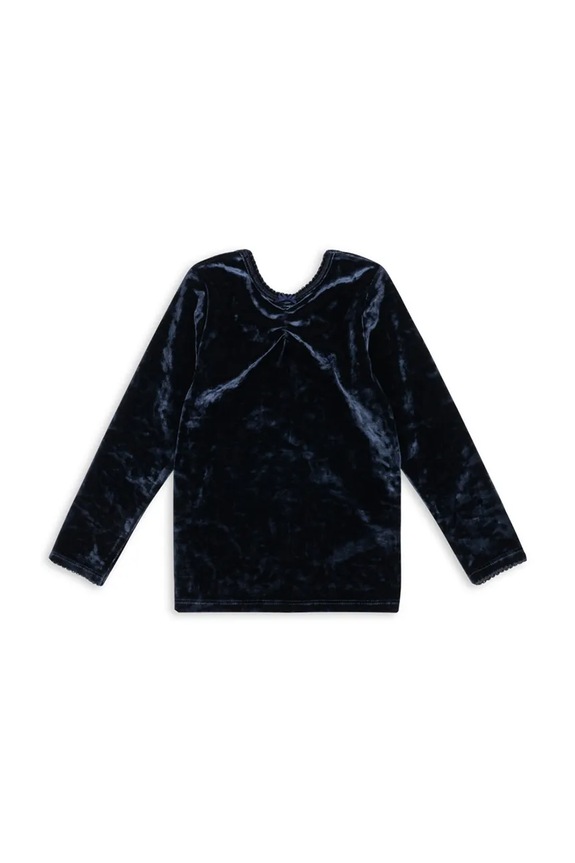 Detské tričko s dlhým rukávom Konges Sløjd CARLITO BLOUSE GRS KS104244.PreSpring tmavomodrá SS26