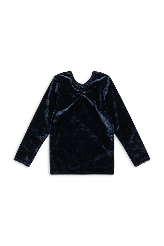 Detské tričko s dlhým rukávom Konges Sløjd CARLITO BLOUSE GRS KS104244.PreSpring tmavomodrá SS26