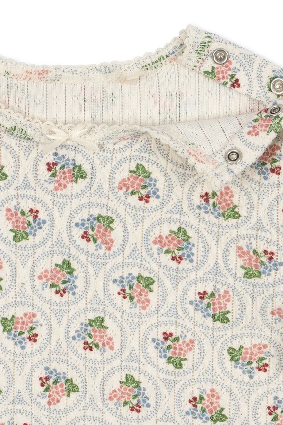Bavlnené tričko s dlhým rukávom Konges Sløjd MINNIE BLOUSE GOTS béžová KS104372.PreSpring