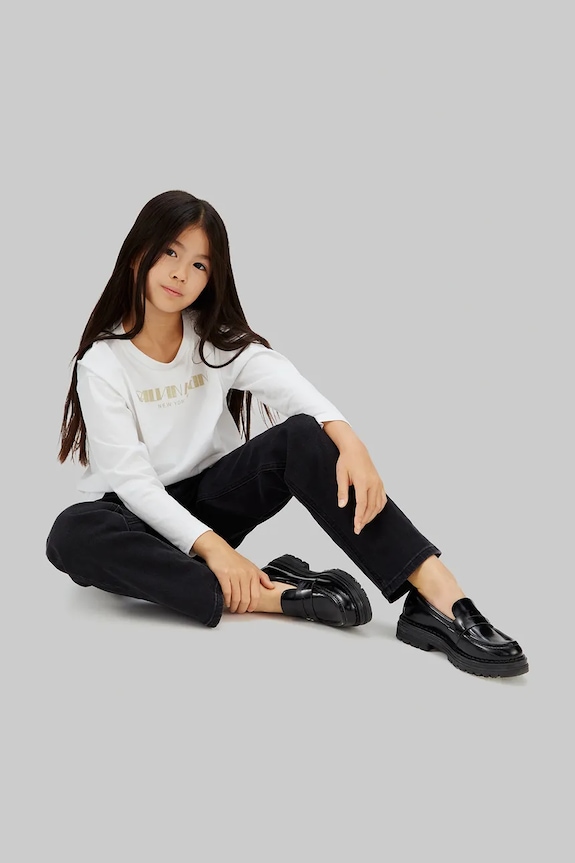 Παιδικό βαμβακερό μακρυμάνικο Calvin Klein Jeans IG0IG03090.128.176.PPY2