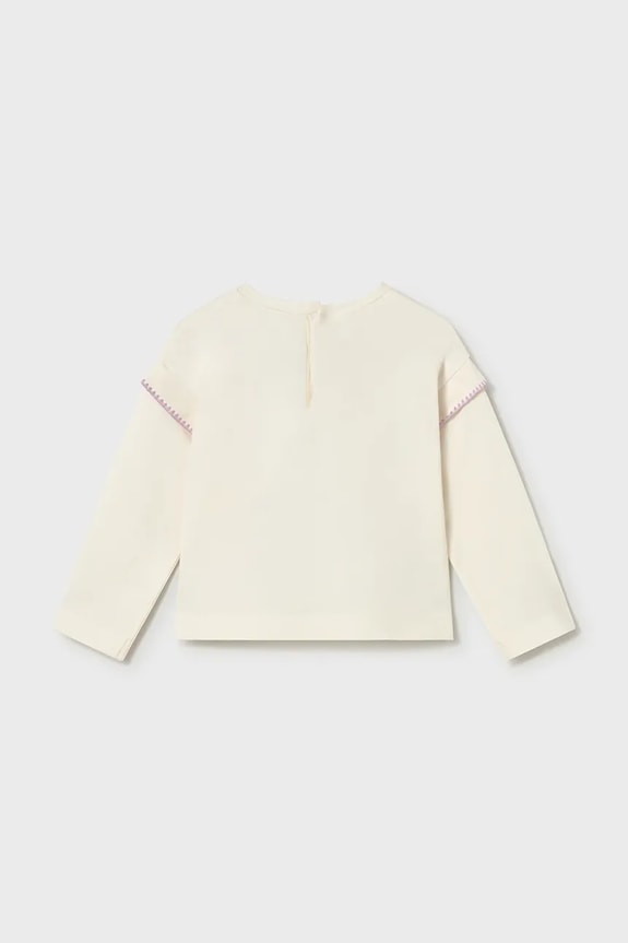 Mayoral longsleeve dziecięcy 1088.4G.Baby.PPY2 biały SS26