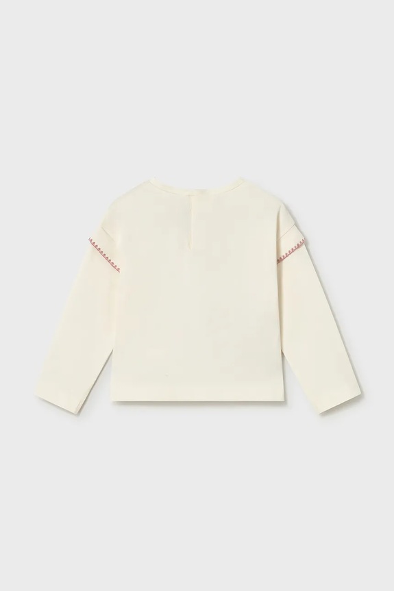 Dječja majica dugih rukava Mayoral 1088.4G.Baby.PPY2 bijela SS26