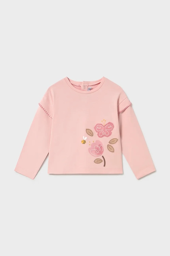 Mayoral longsleeve copii print roz 1088.4G.Baby.PPY2