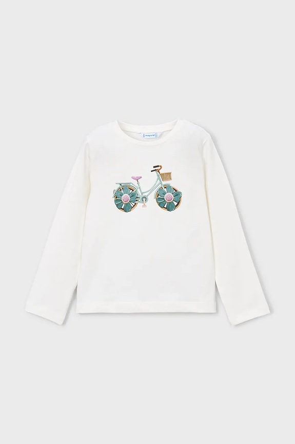 Mayoral longsleeve copii print bej 3019.6G.Mini.PPY2