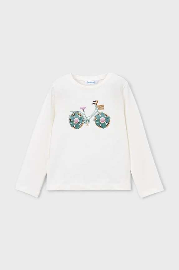 Mayoral longsleeve copii print bej 3019.6G.Mini.PPY2