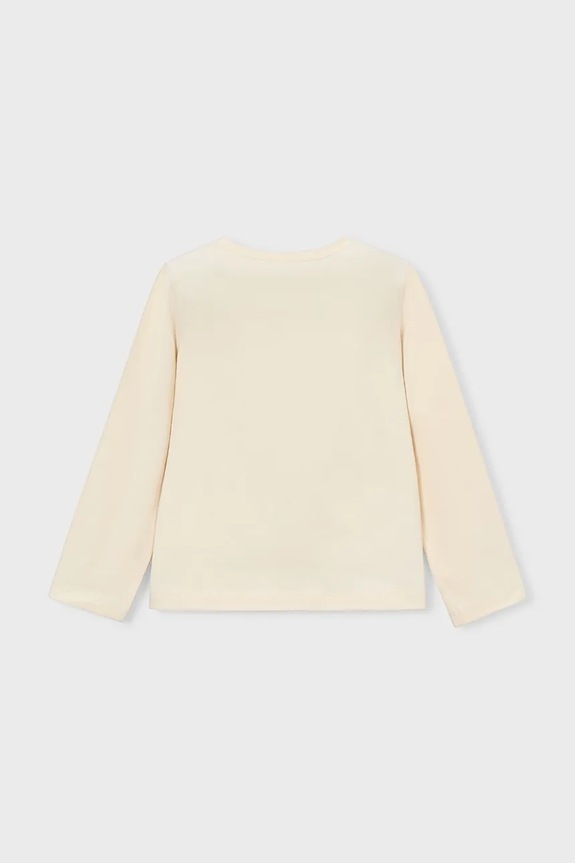 Detské tričko s dlhým rukávom Mayoral 3019.6G.Mini.PPY2 béžová SS26