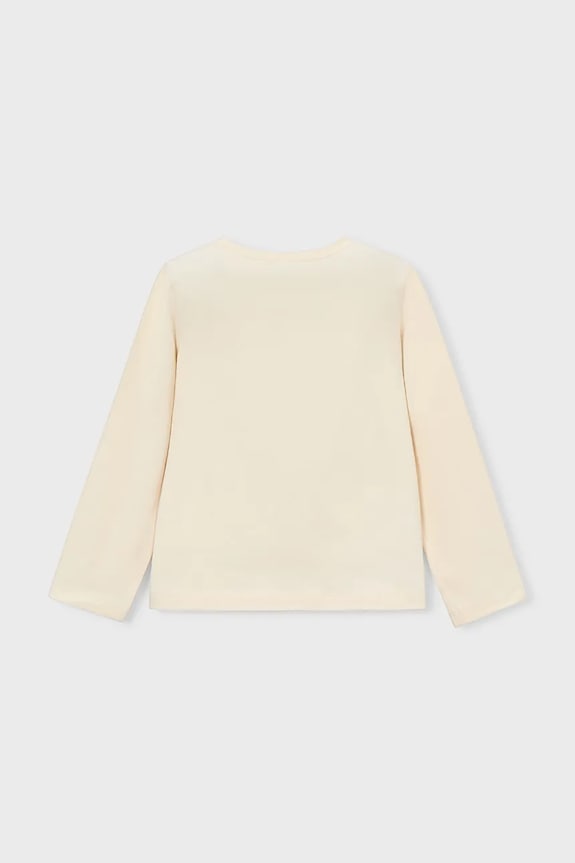 Detské tričko s dlhým rukávom Mayoral 3019.6G.Mini.PPY2 béžová SS26