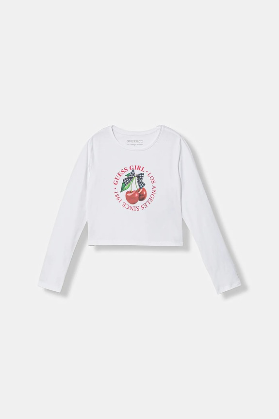 Guess longsleeve copii print alb J6RI03.K6YW4.PPY2