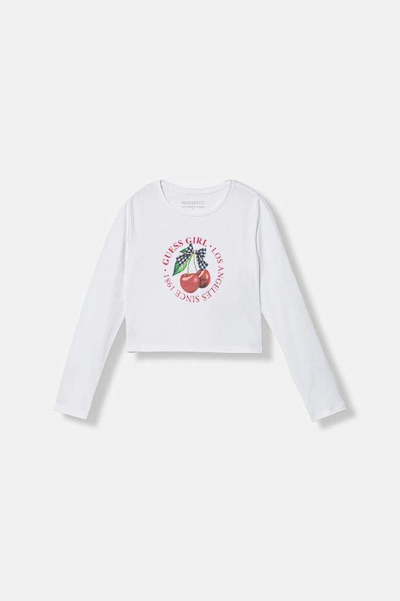 Guess longsleeve copii print alb J6RI03.K6YW4.PPY2