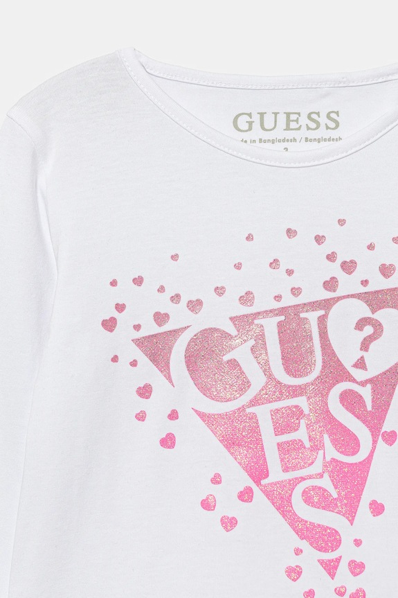 Девочка Детский лонгслив Guess K6RI01.K6YW4.PPY2 белый