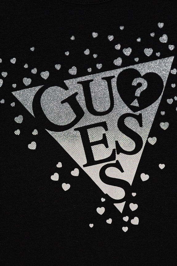 Дівчинка Дитячий лонгслів Guess K6RI01.K6YW4.PPY2 чорний
