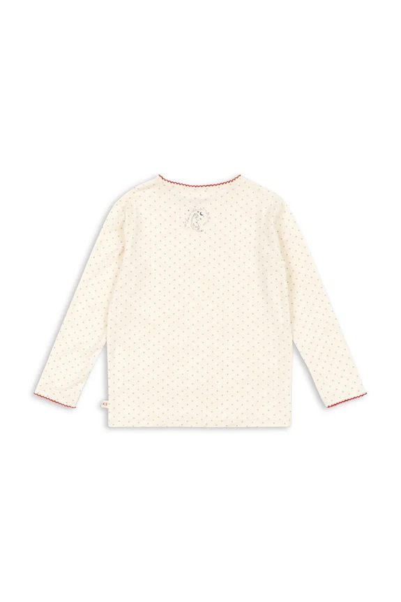 Detské tričko s dlhým rukávom Konges Sløjd MIMMI MODAL BLOUSE KS104991.PPY2 béžová SS26