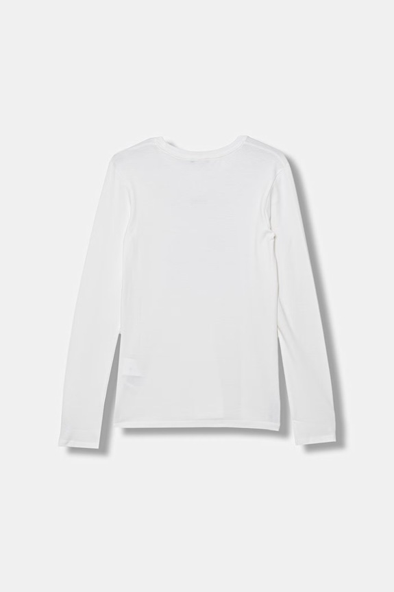 United Colors of Benetton longsleeve dziecięcy bawełniany 3I9WC10S7.G.Stagionale biały SS26