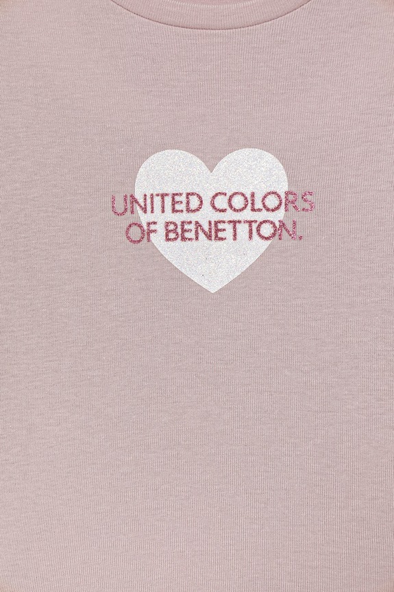 DÍVKA United Colors of Benetton tričko s dlouhým rukávem dětské bavlněné 3I9WG10LT.P.Stagionale růžová