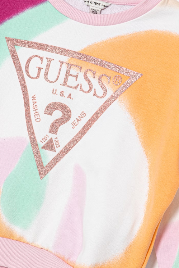 DÍVKA Dětská bavlněná mikina Guess J6GQ01.KA6R4.PPY2.M růžová