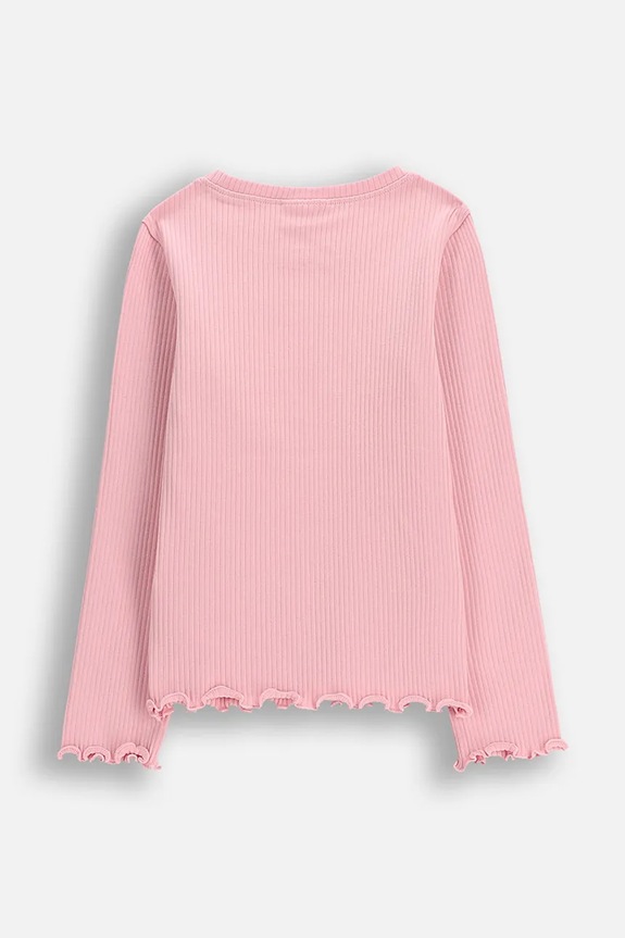 Dětské tričko s dlouhým rukávem Coccodrillo WC6143103HGK růžová SS26