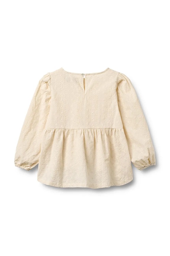 Dziewczynka Wheat longsleeve dziecięcy bawełniany 0659.366.GOTS beżowy