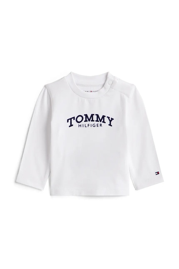 Tommy Hilfiger baba hosszú ujjú elasztánnal fehér KN0KN02147.PPY2