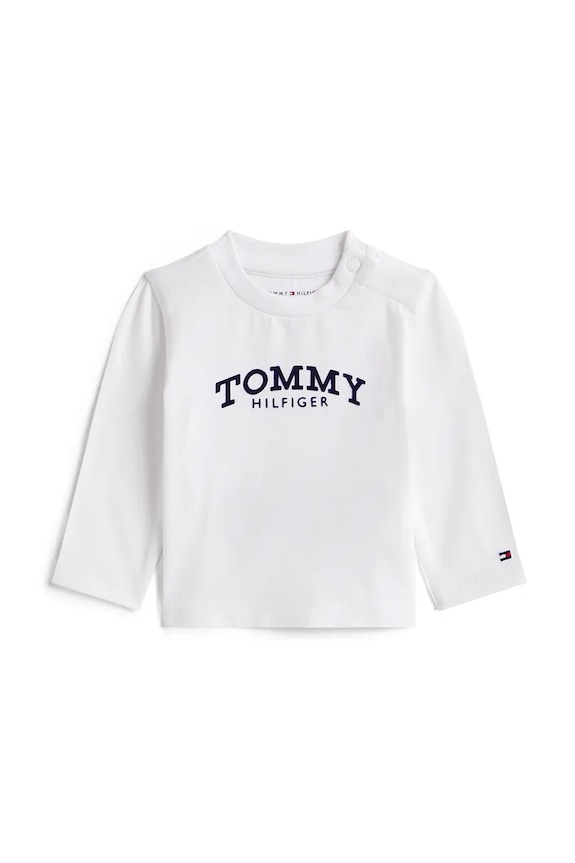Tommy Hilfiger baba hosszú ujjú elasztánnal fehér KN0KN02147.PPY2