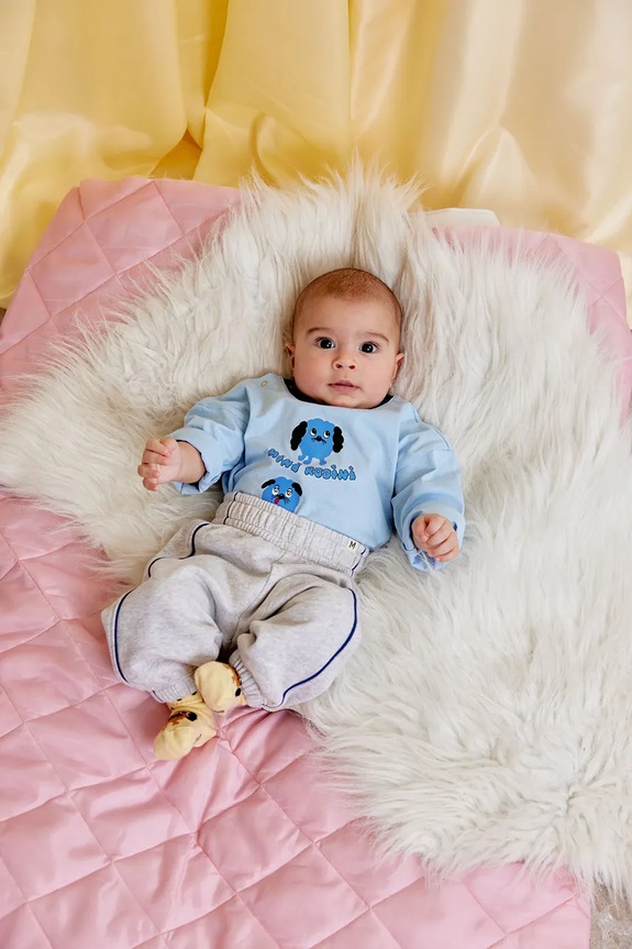 Παιδικό βαμβακερό μακρυμάνικο Mini Rodini Doggie 26120110