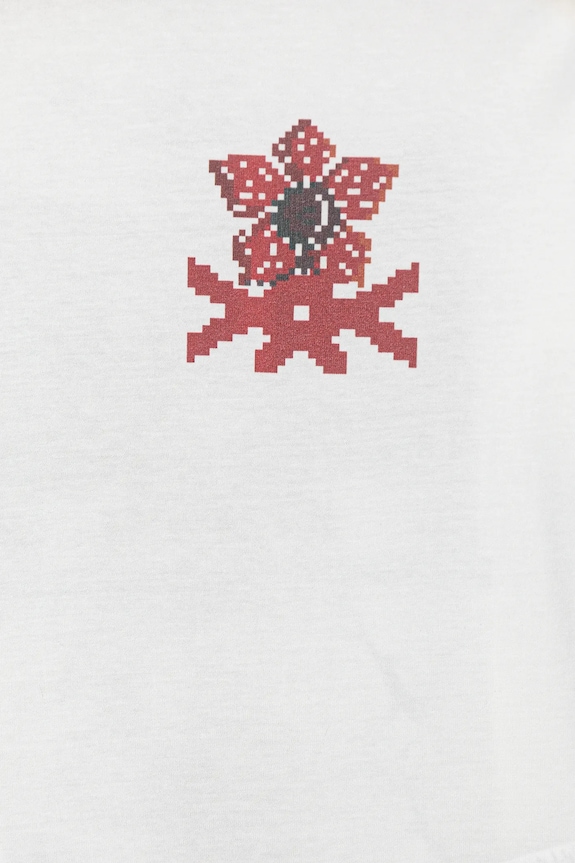 Băieți United Colors of Benetton longsleeve din bumbac pentru copii 3BL0C10R2.G.Seasonal alb