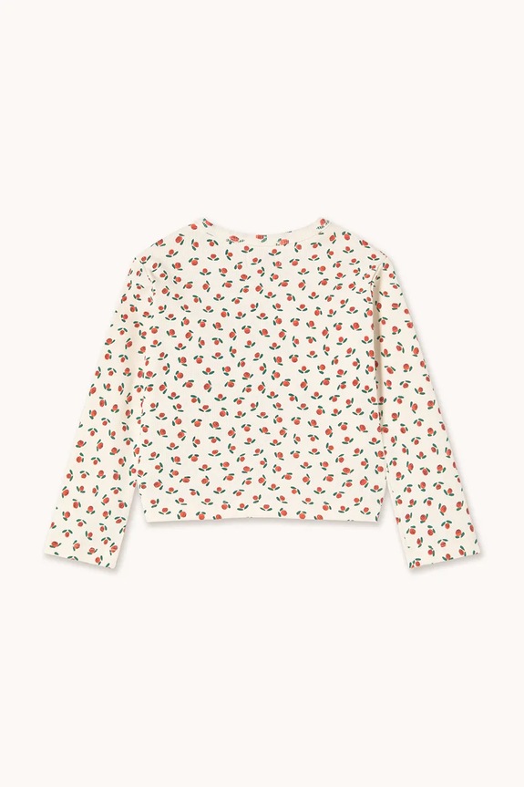 Băieți Tinycottons longsleeve copii TINY ROSES RIB KIDS JACKET SS26.098 alb
