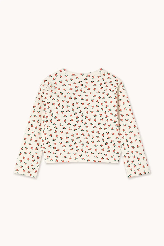 Băieți Tinycottons longsleeve copii TINY ROSES RIB KIDS JACKET SS26.098 alb