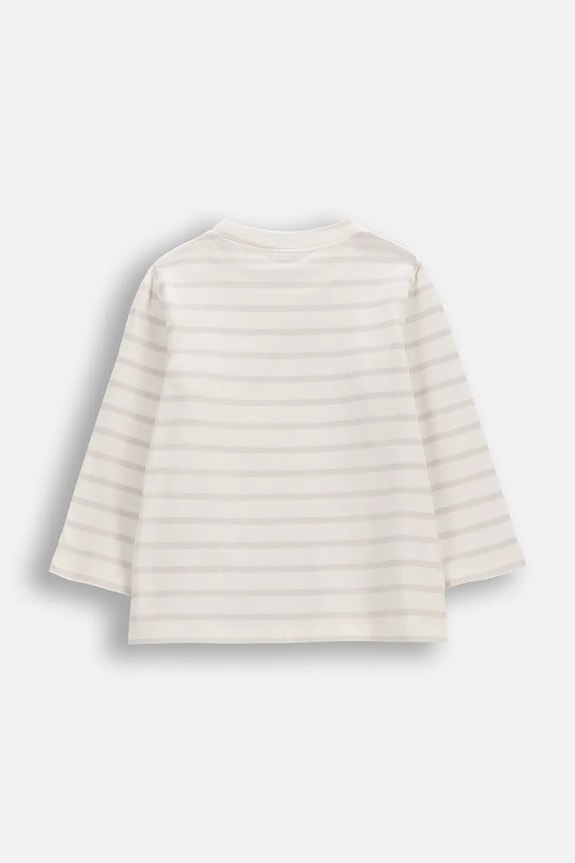 Coccodrillo longsleeve pentru bebeluși din bumbac WC6143101HUN bej SS26