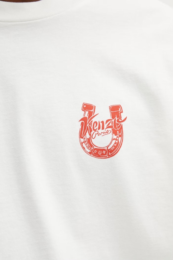 Kenzo longsleeve bawełniany FG55TL3004SG beżowy