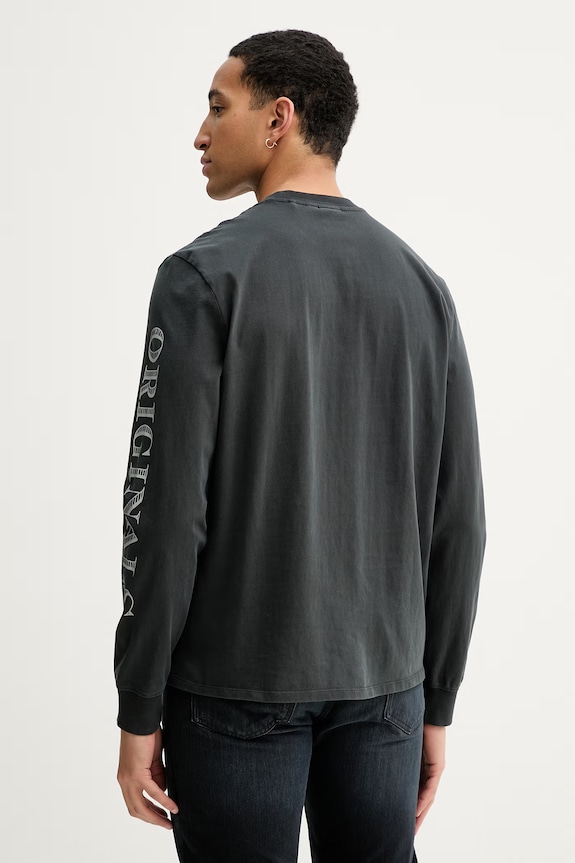Oblečenie Bavlnené tričko s dlhým rukávom Guess Originals M6RI58.K8FQ4 čierna