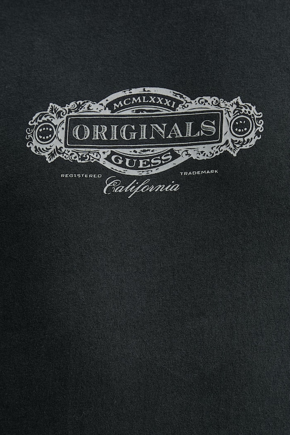Bavlnené tričko s dlhým rukávom Guess Originals M6RI58.K8FQ4 čierna