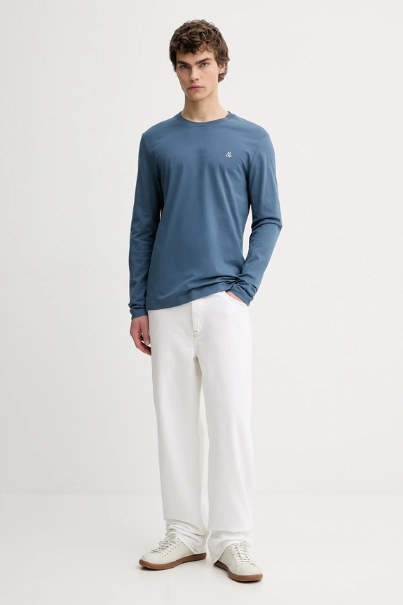 Marc O'Polo longsleeve bawełniany 5000010722 niebieski SS26