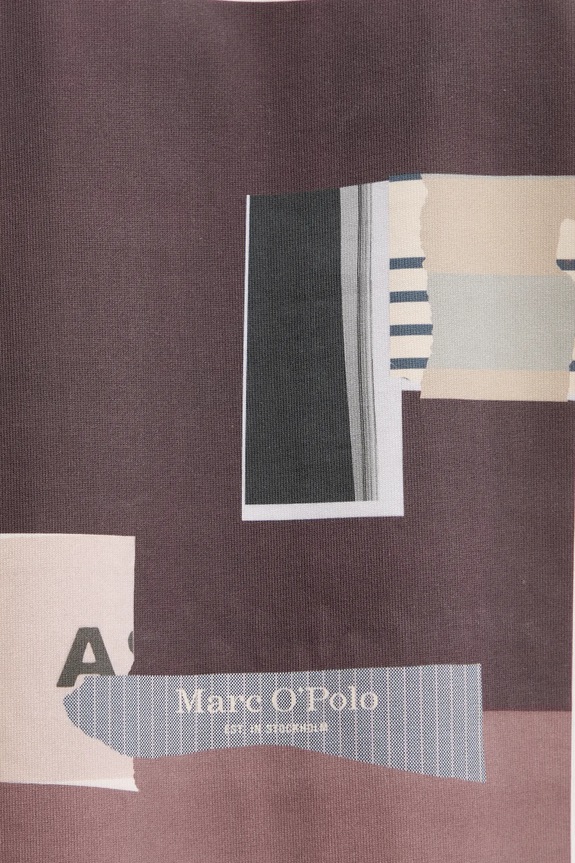 Bavlnené tričko s dlhým rukávom Marc O'Polo 620206452018 béžová