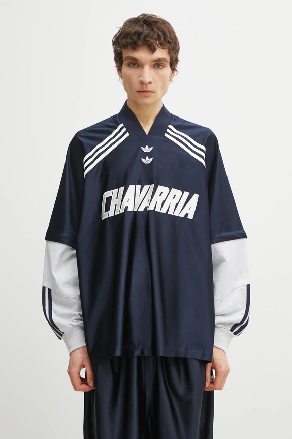 adidas Originals t-shirt x Willy Chavarria Dazzle Jersey relaxed navy KD1799