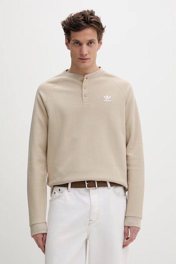 adidas Originals longsleeve regular beżowy KE1178