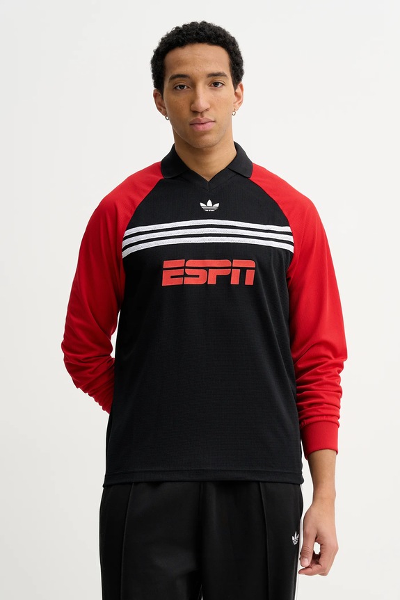 Majica z dolgimi rokavi adidas Originals Potisk črna KE2137