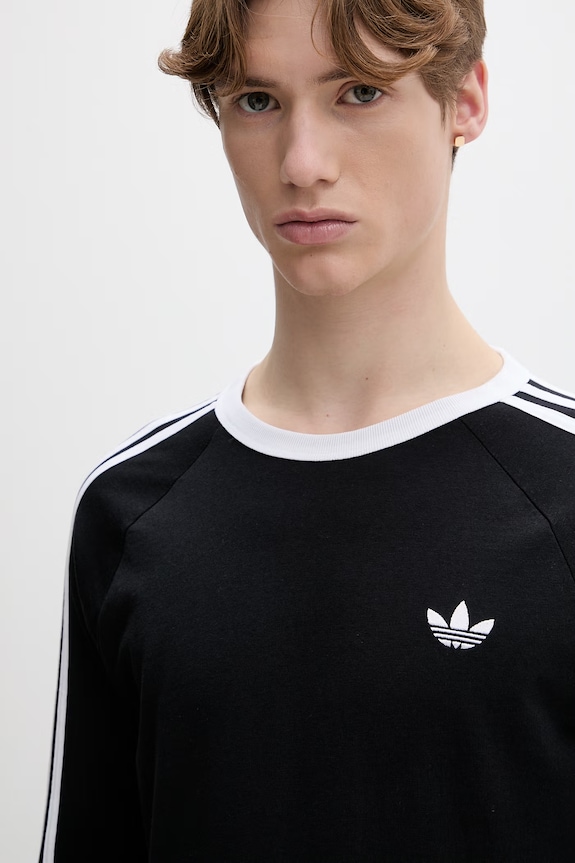 adidas Originals top a maniche lunghe in cotone nero KE3546