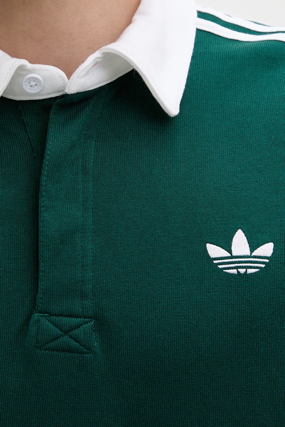 Хлопковый лонгслив adidas Originals KE3572 зелёный