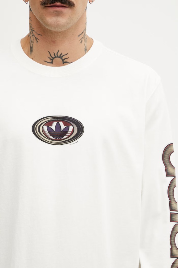 adidas Originals men's cotton longsleeve beige KS6859