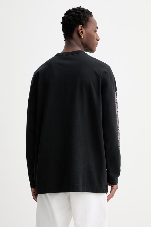 Ruházat adidas Originals hosszúujjú pamut KS6860 fekete
