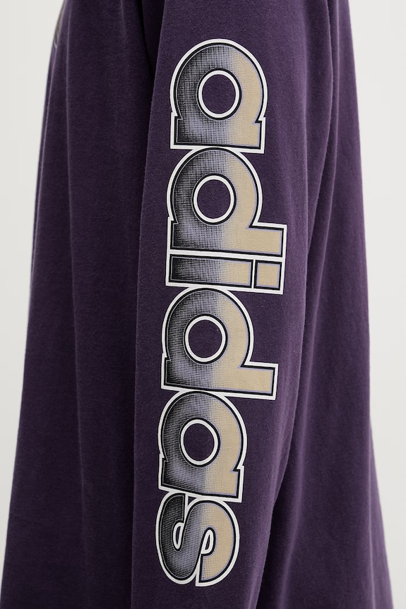 adidas Originals top a maniche lunghe in cotone violetto KS6861