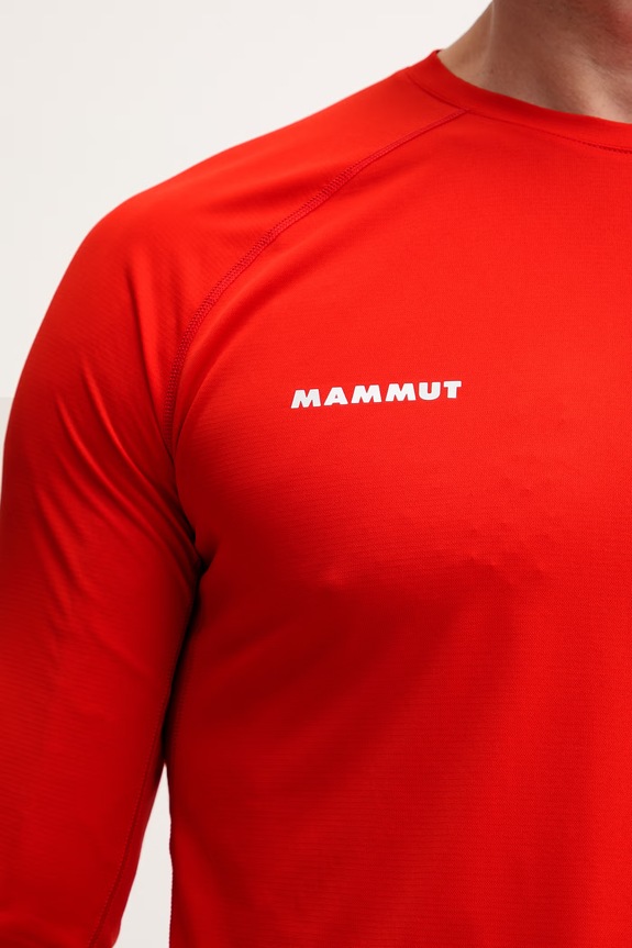 Mammut tričko s dlhým rukávom pánske Ducan 1016.02060 červená