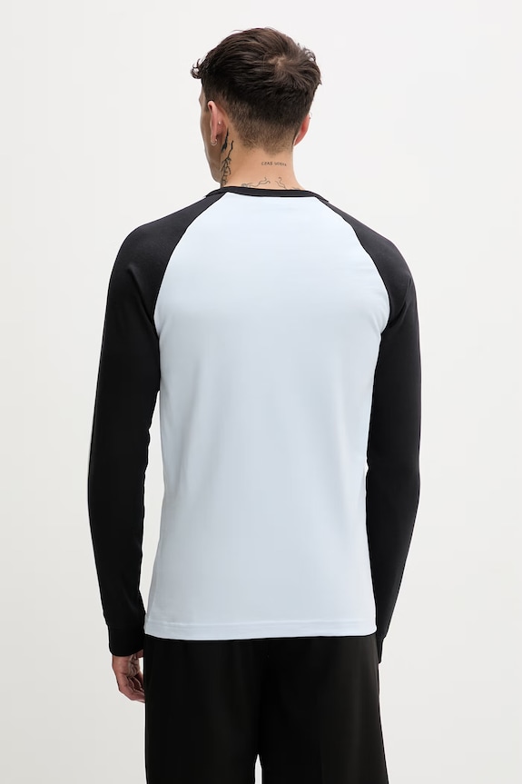 Oblečenie adidas Originals tričko s dlhým rukávom pánske bavlnené KE2424 modrá