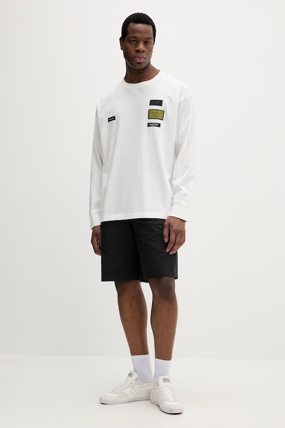 MM6 Maison Margiela longsleeve bawełniany SH0NH0023.M20170.101 beżowy SS26