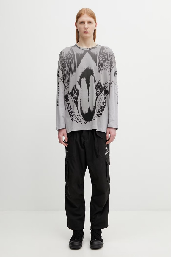 Y-3 x F1 WOLF LS TEE μακρυμάνικο ανδρικό βαμβακερό KS7830