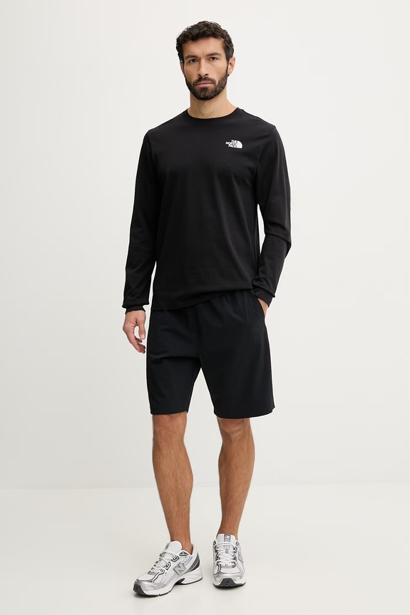 The North Face longsleeve EVOLUTION NF0A8B68KY41 czarny SS26