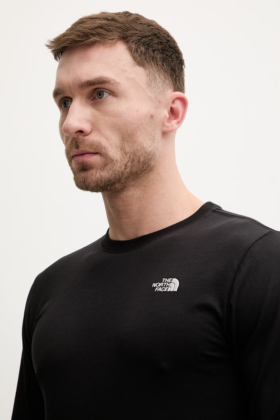 The North Face longsleeve Simple Dome czarny NF0A8EU3JK31